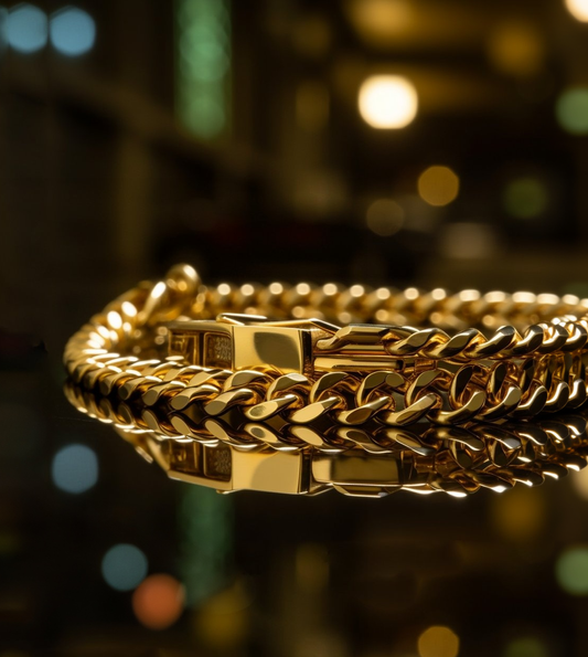 Image of a Miami Gold Cuban Link Chain