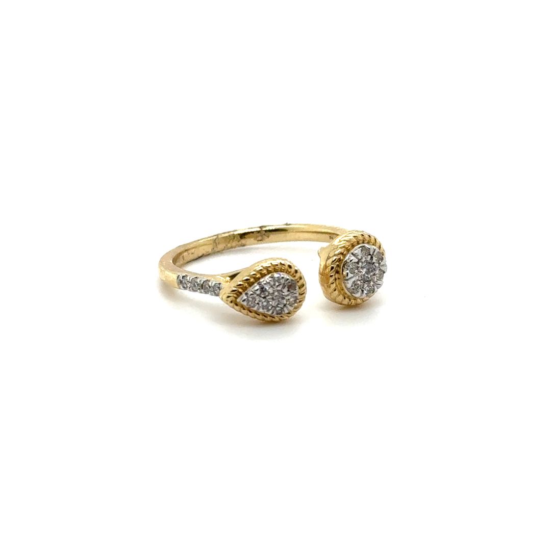 14K Gold Diamond Ring 0.25 CT