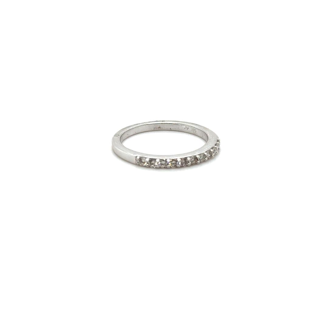 14K White Diamond Ring 0.25CT