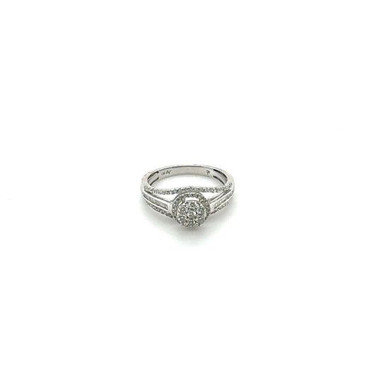 10K White Diamond Ring 0.50CT