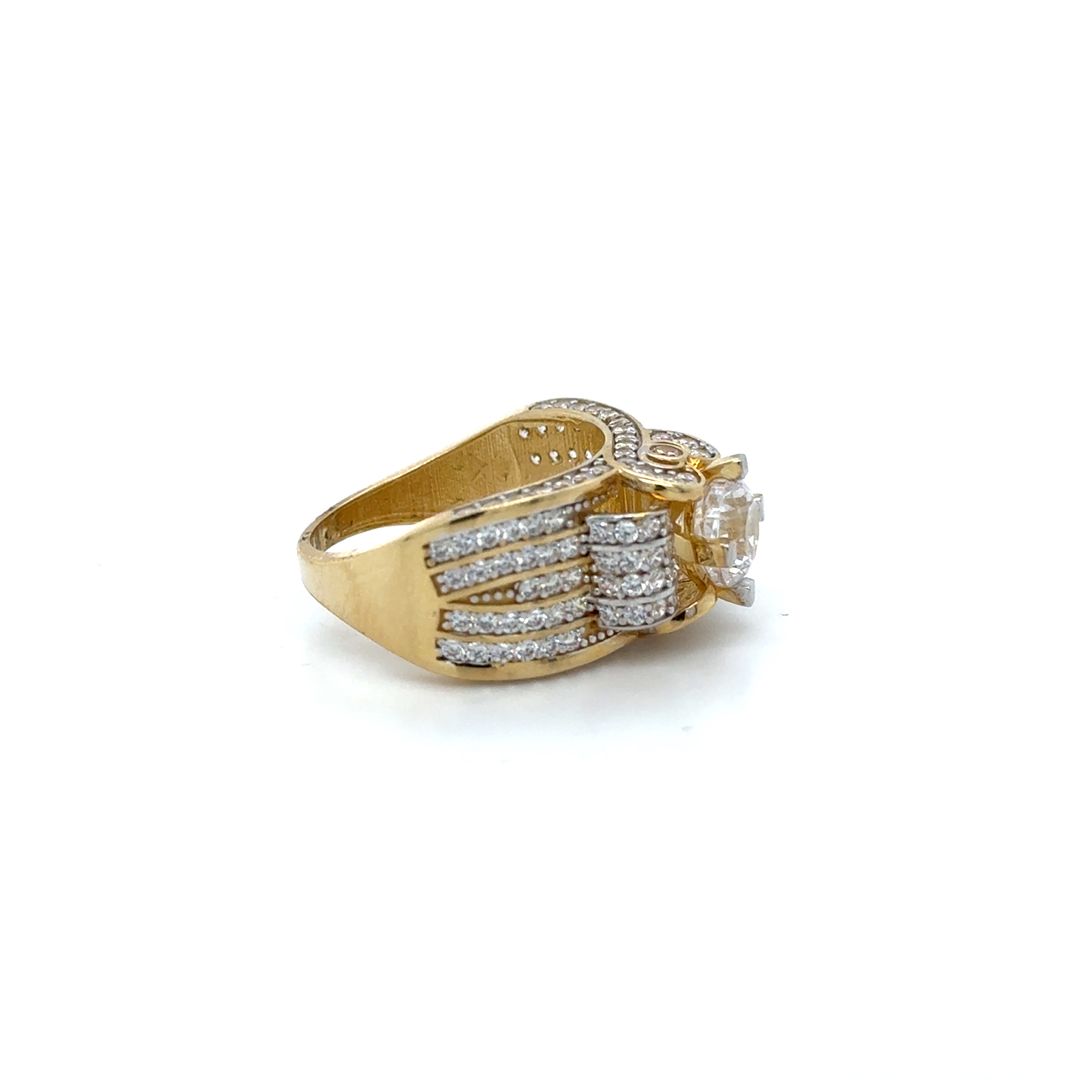 10K Zirconia Gold Ring