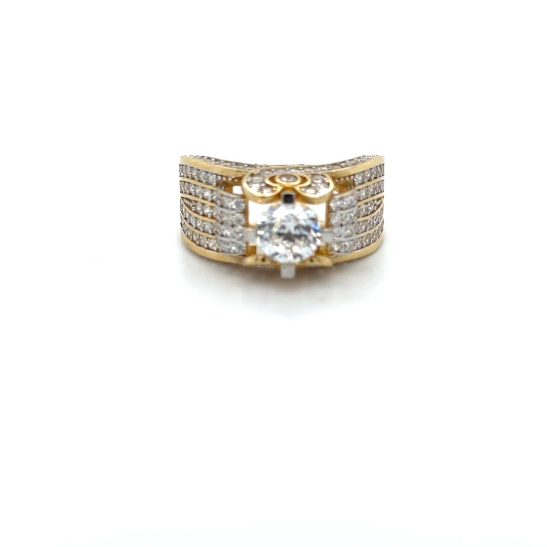 10K Zirconia Gold Ring