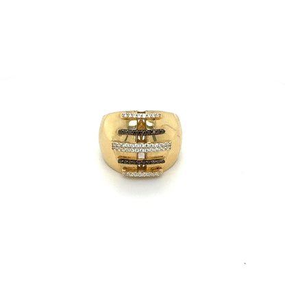 14K Two-Tone Pavé Band Ring