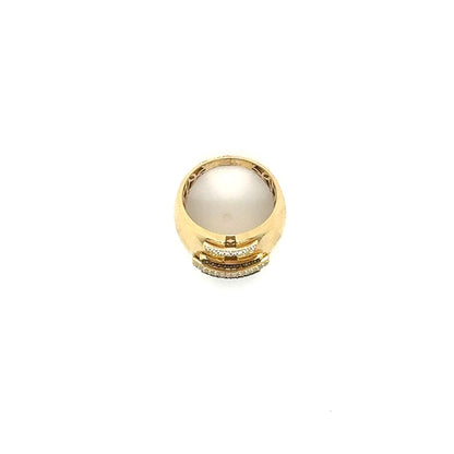 14K Two-Tone Pavé Band Ring