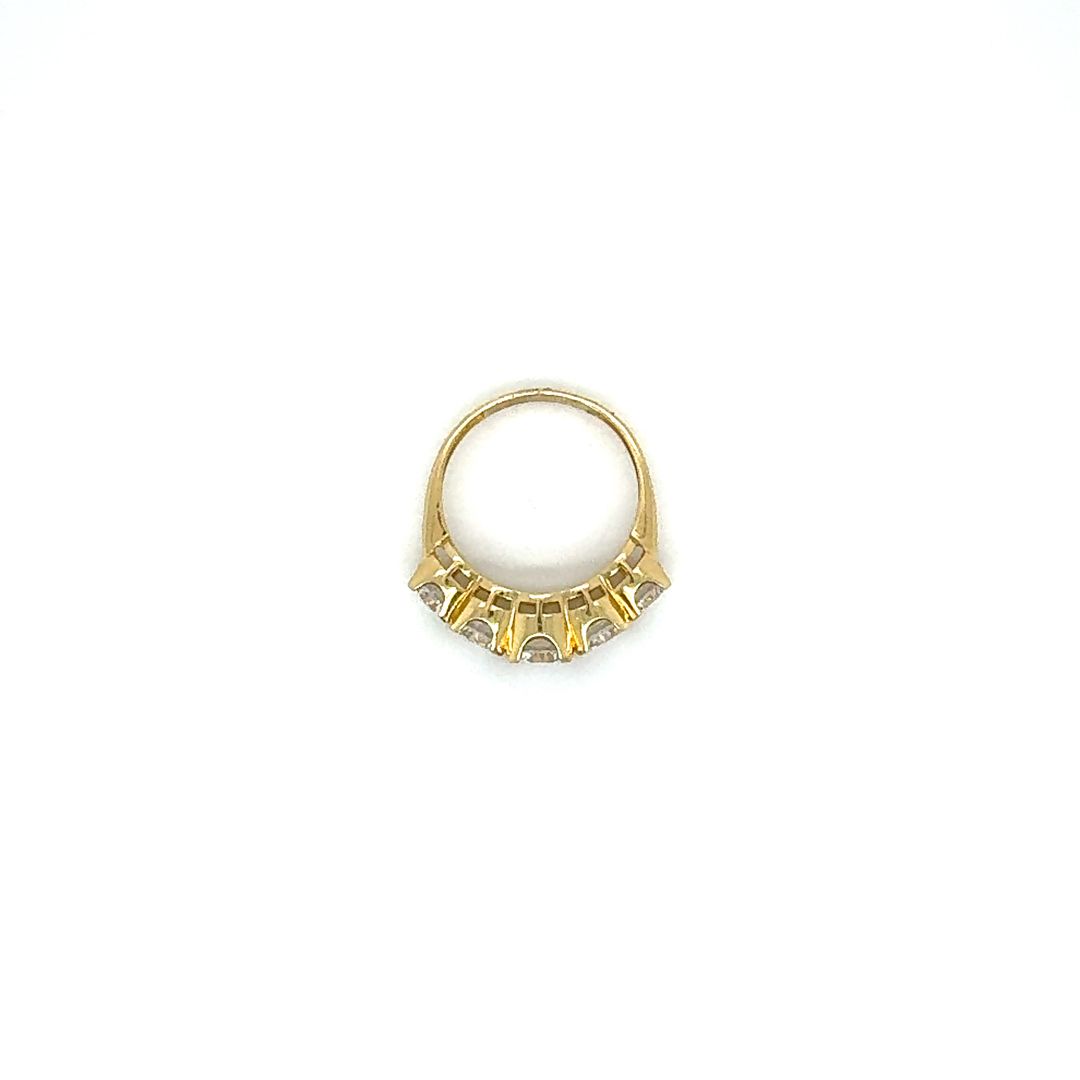 14K Five Stone Gold Ring