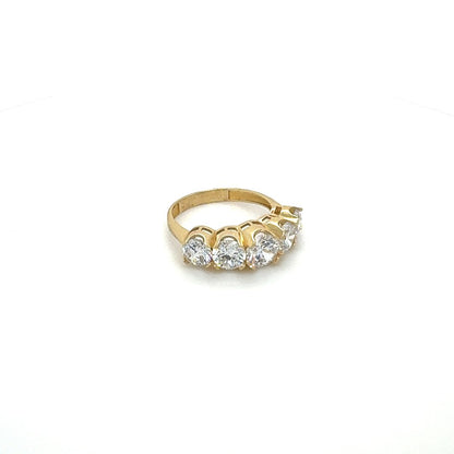 14K Five Stone Gold Ring