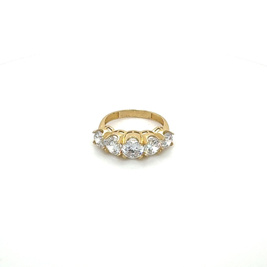 14K Five Stone Gold Ring