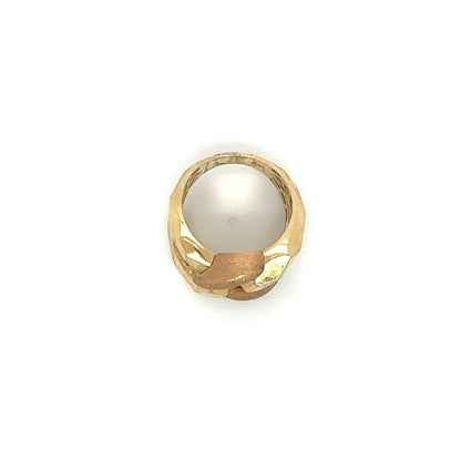 14 Two-Tone Interlocking Gold Ring