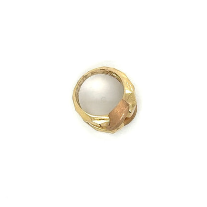 14 Two-Tone Interlocking Gold Ring