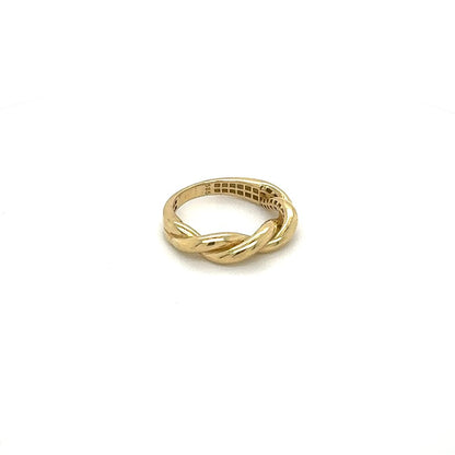 14K Gold Twist Rope Ring