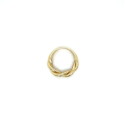 14K Gold Twist Rope Ring