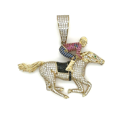 10K Horse Man Charm