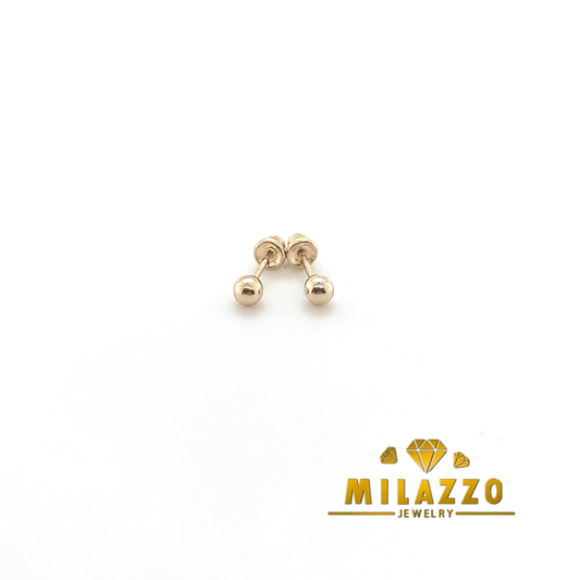 14K Ball Earrings