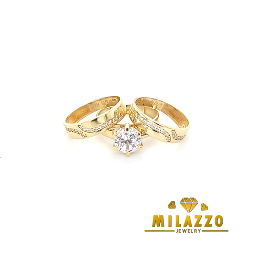 14K Triple Wedding Ring