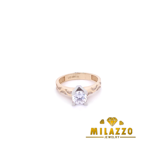 14K Woman Single Wedding Ring