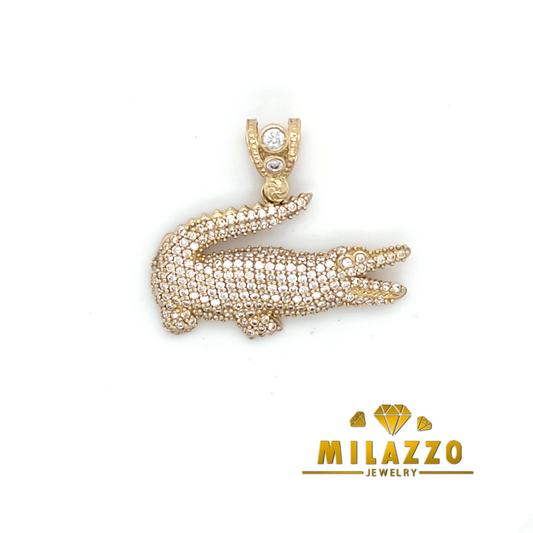 10K Crocodile Charm