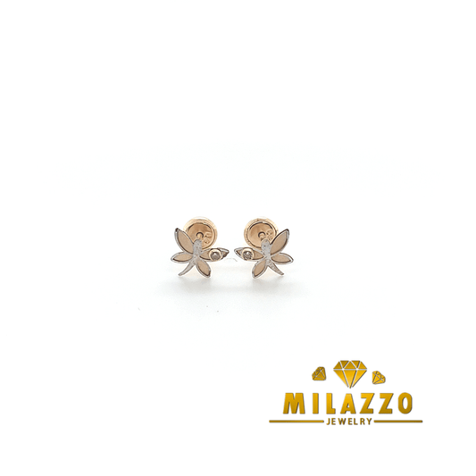 14K Butter Fly Earrings